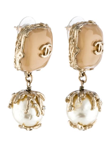 buy fake chanel earrings aus|chanel faux pearl earrings.